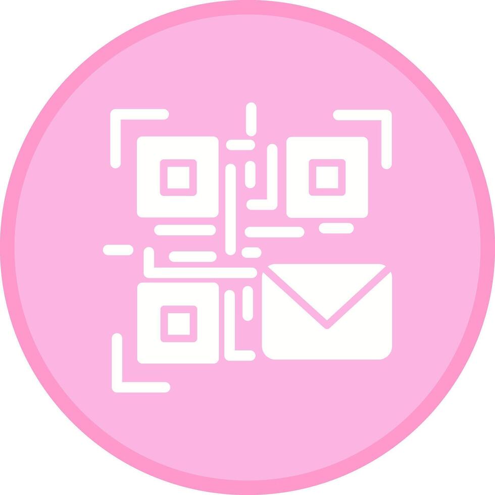 QR Code Email Icon Design vector