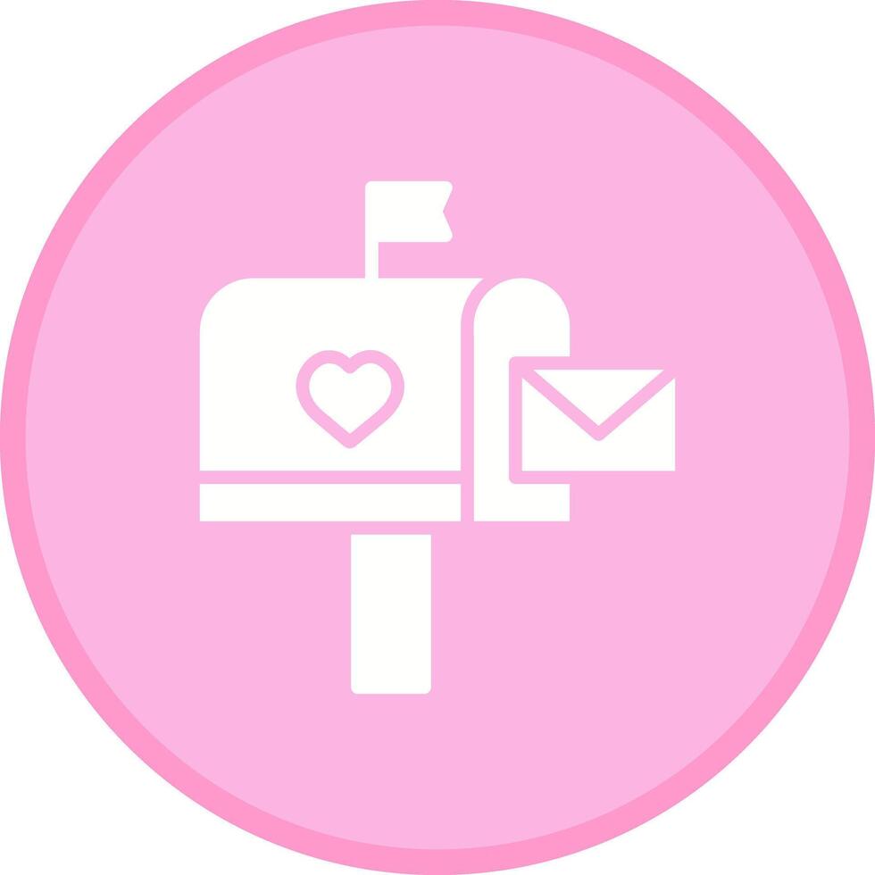 Mailbox with Mail Icon Design vector