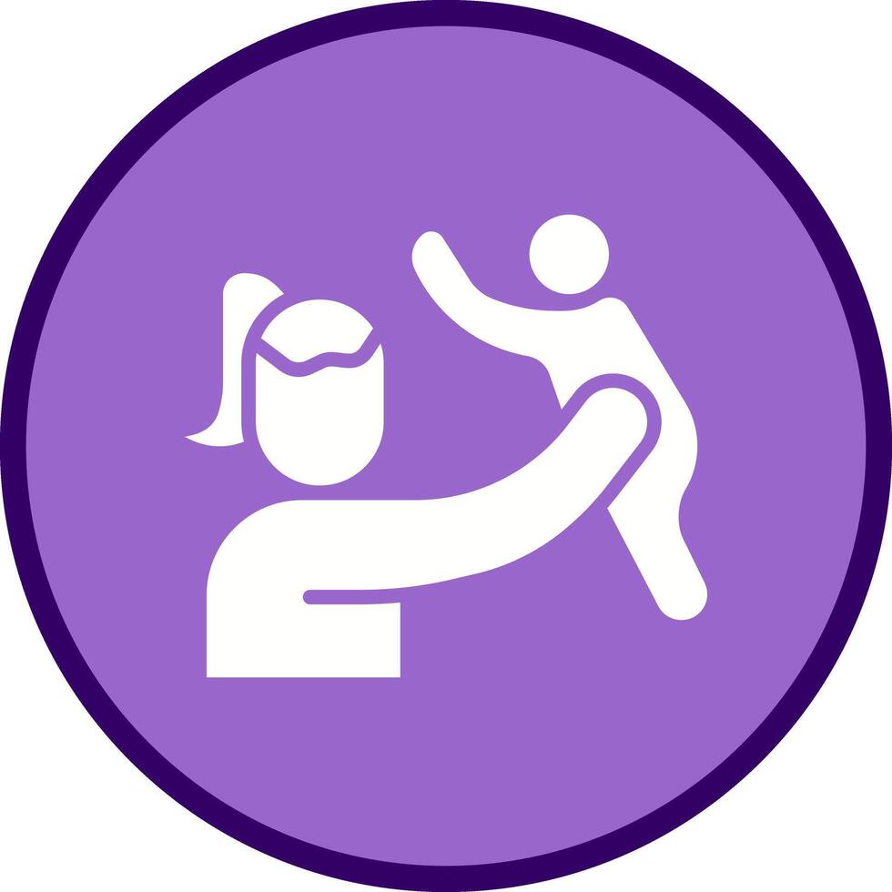 Mother and Son Icon Design vector
