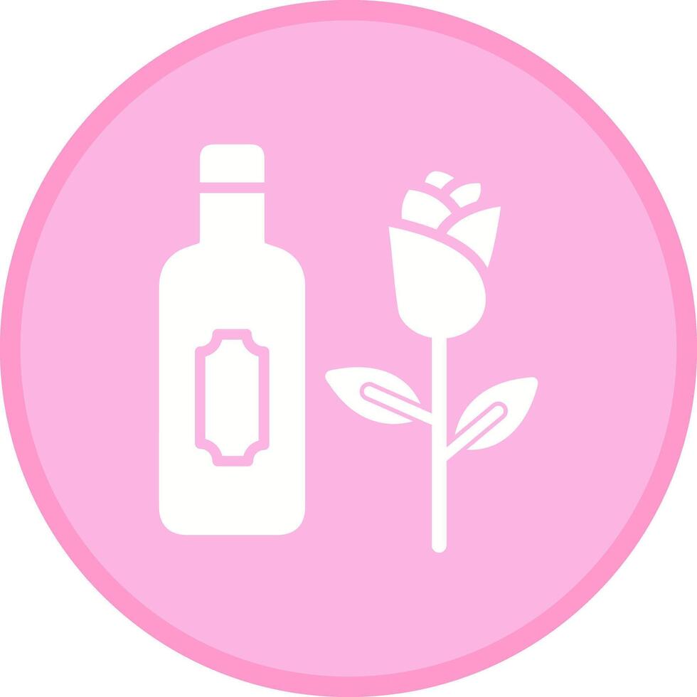Wine and Roses Icon Design vector