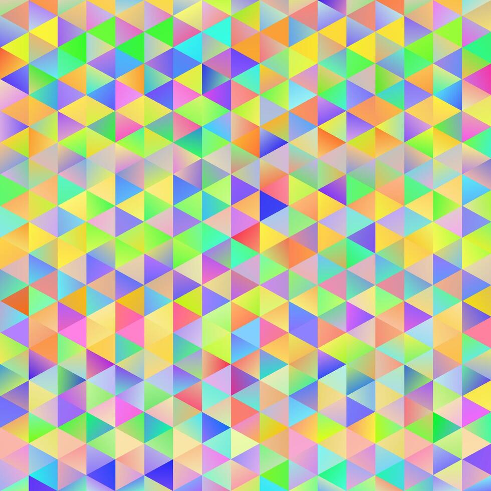Colorful pattern with chaotic triangles vector