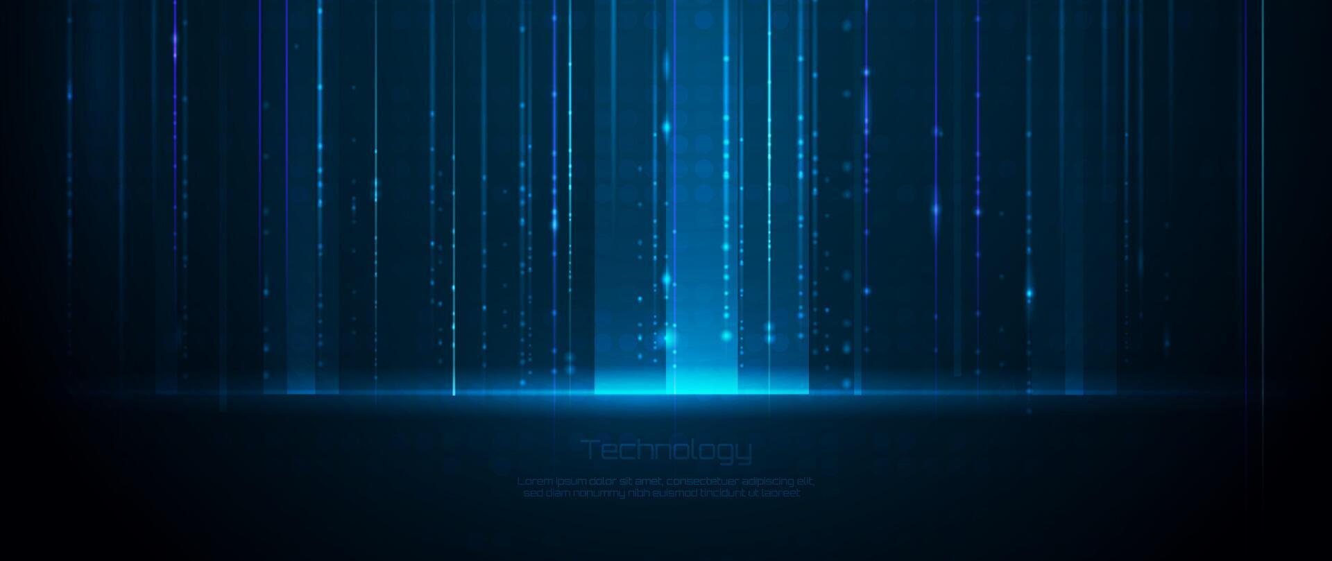 Abstract futuristic, technology on blue background vector