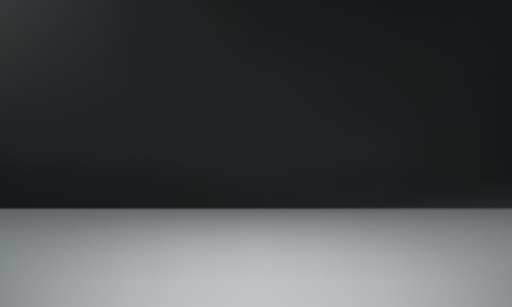 Empty black and gray studio background. Empty dark studio background. Abstract studio room platform design. Space for selling products on the website. illustration. vector