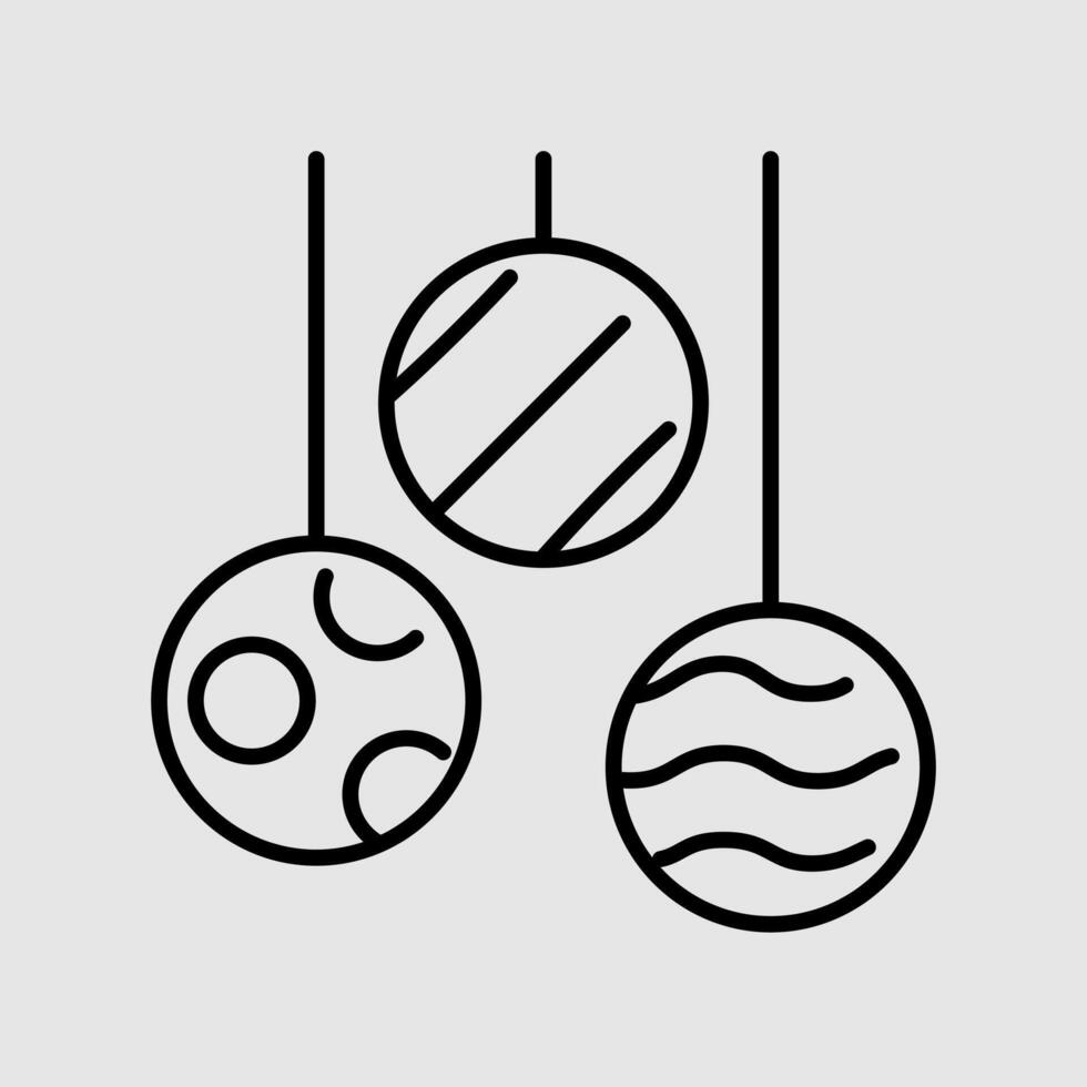 Ball Decoration Birthday Icon vector