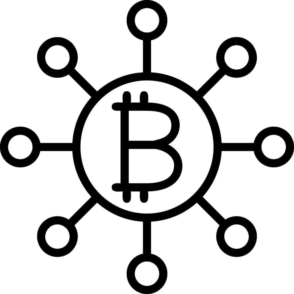 Digitall Currency Colorful Icon vector