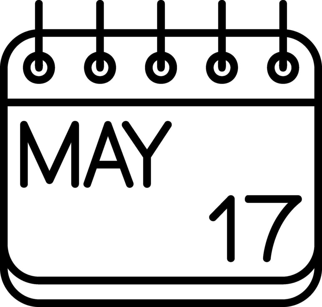 May Colorful Icon vector