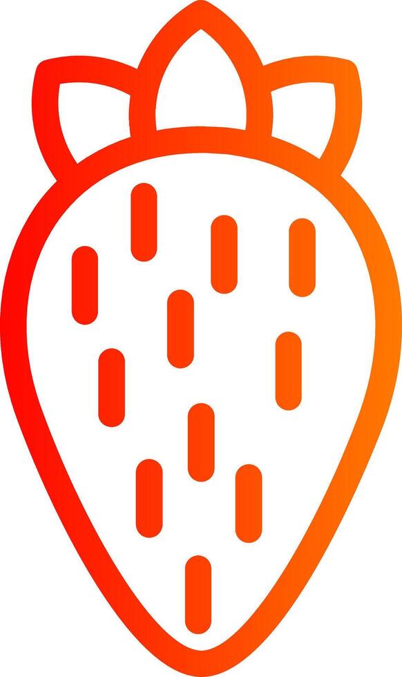 Strawberry Colorful Icon vector