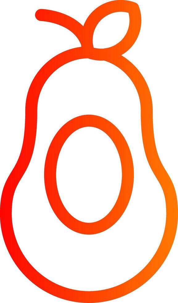 Avocado Colorful Icon vector