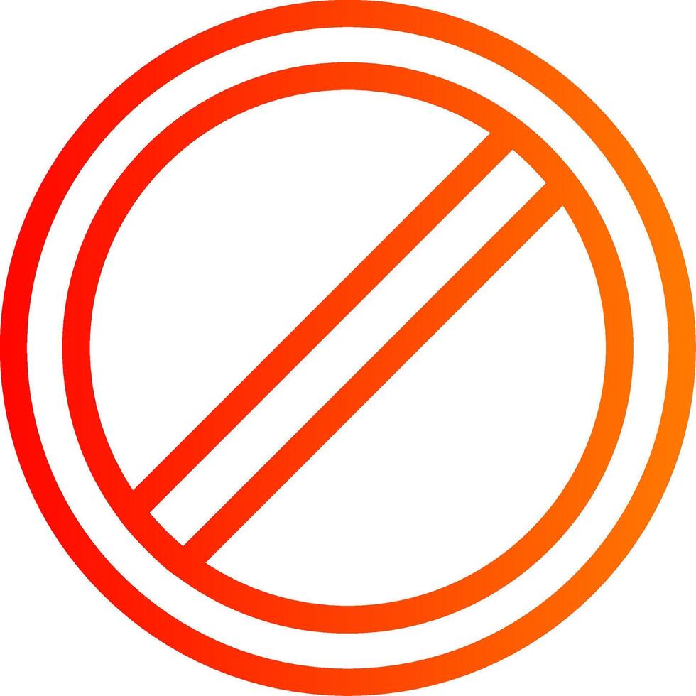 Forbidden Colorful Icon vector