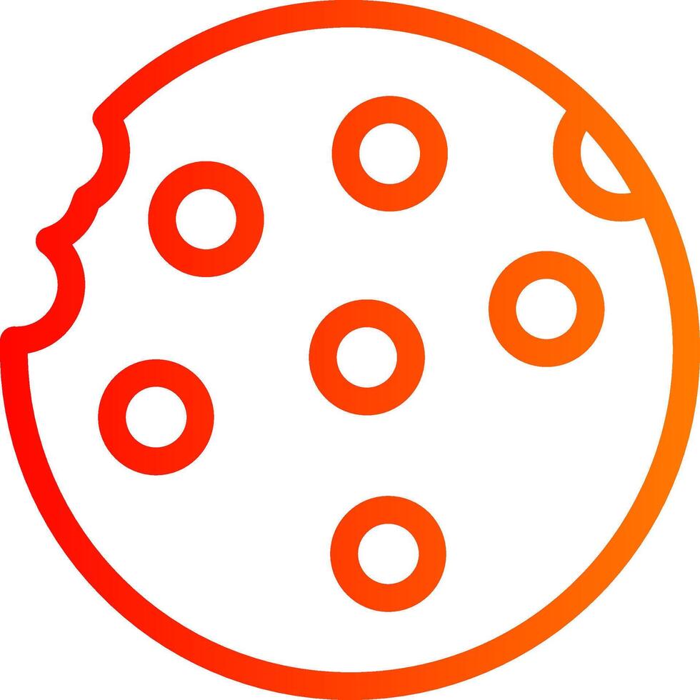 Cookie Colorful Icon vector