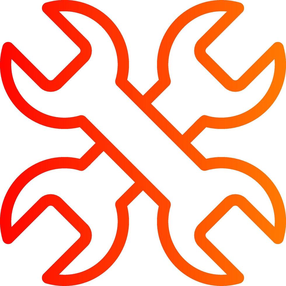 Wrench Colorful Icon vector