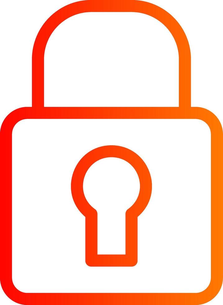Padlock Colorful Icon vector