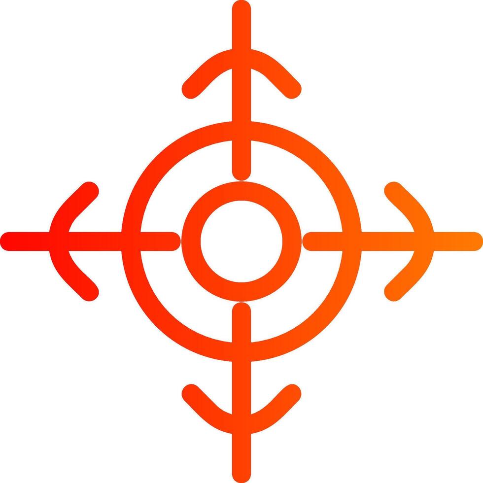 Target Colorful Icon vector