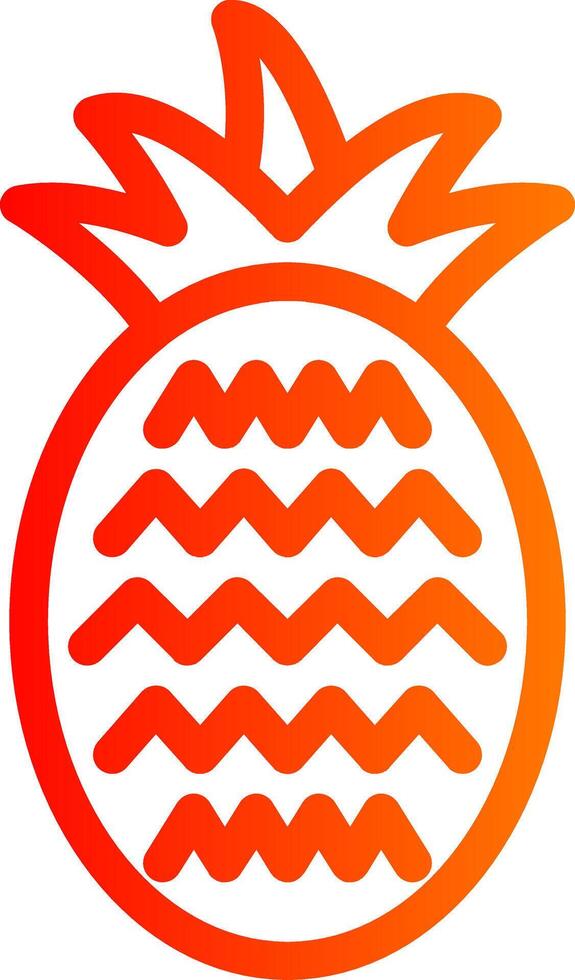 Pineapple Colorful Icon vector