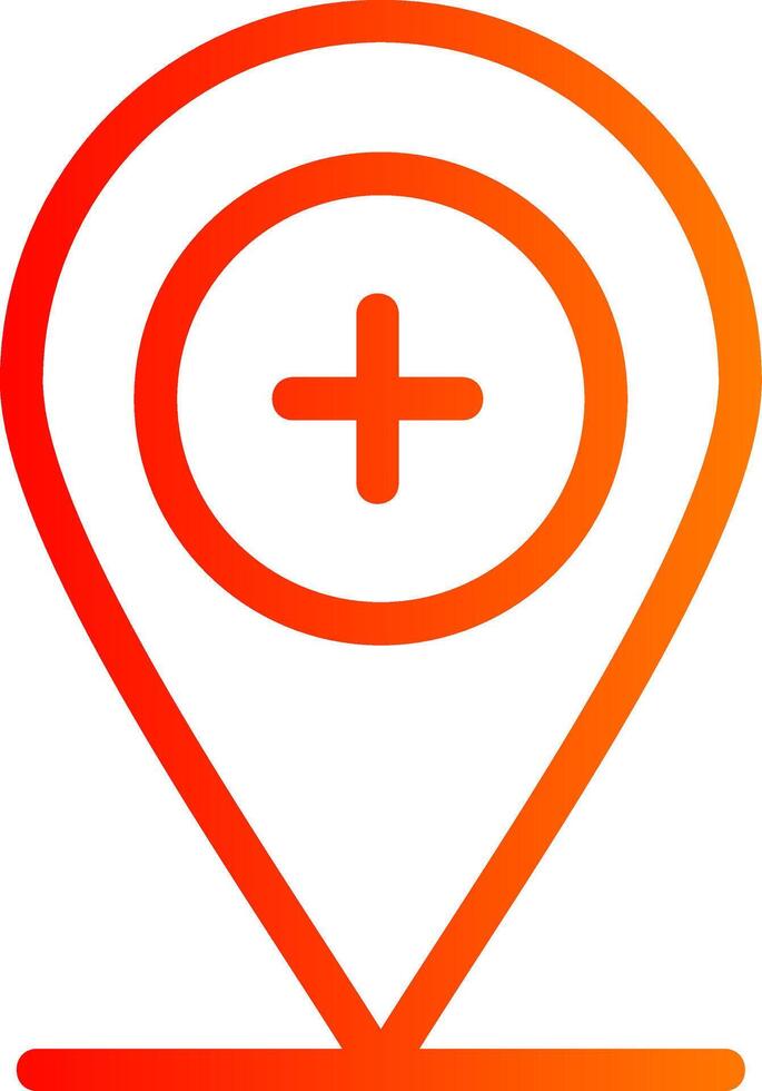 Add Location Colorful Icon vector