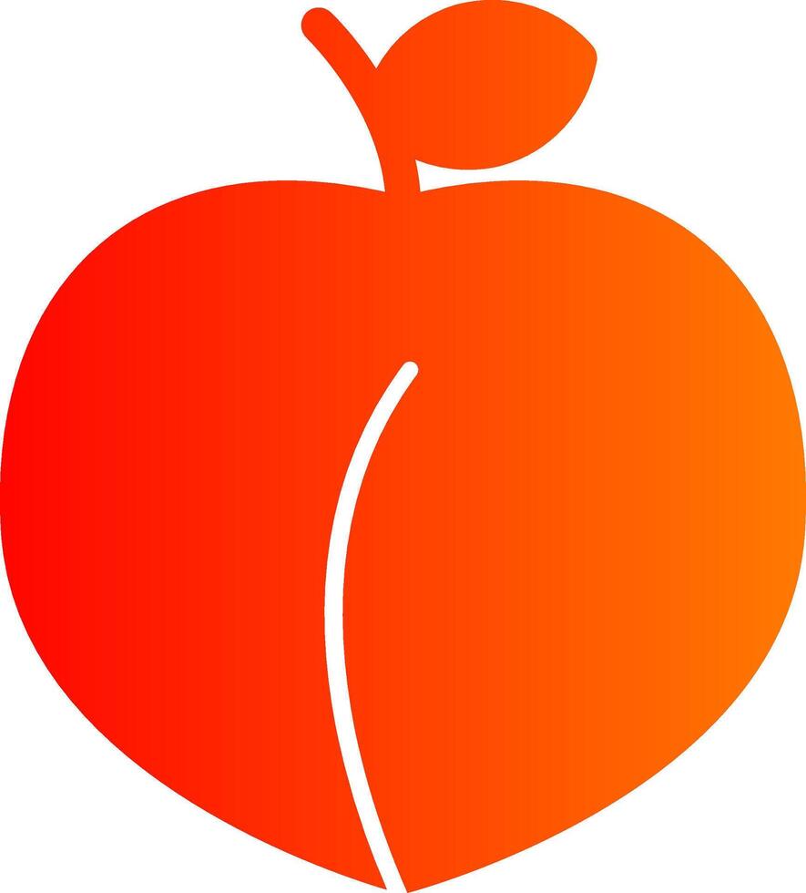Peach Colorful Icon vector