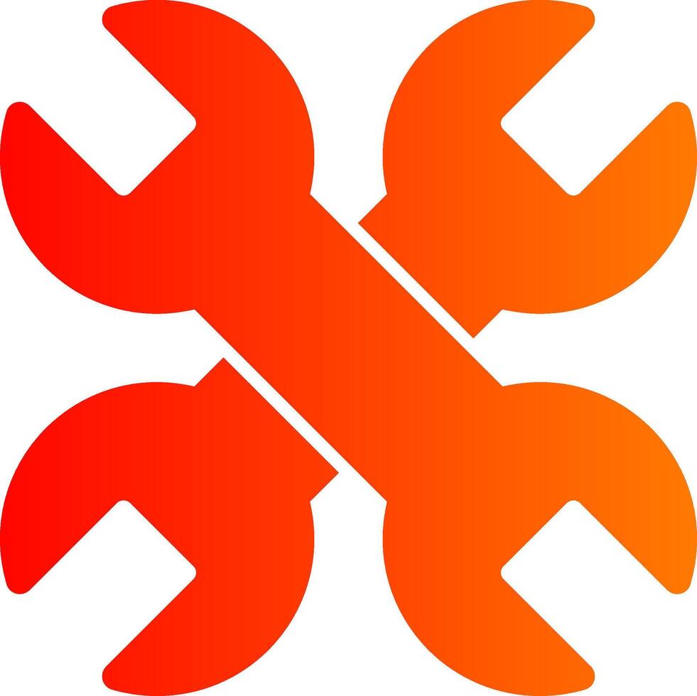 Wrench Colorful Icon vector