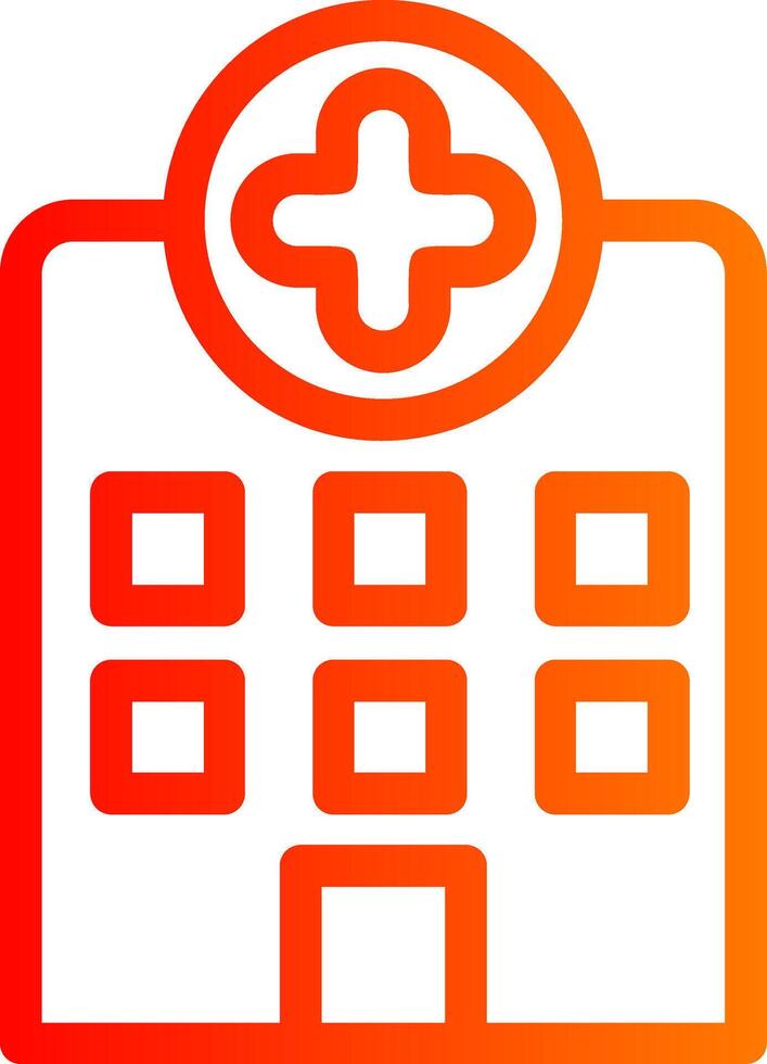 Hospital Colorful Icon vector
