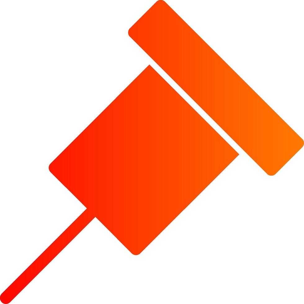 Push Pin Colorful Icon vector