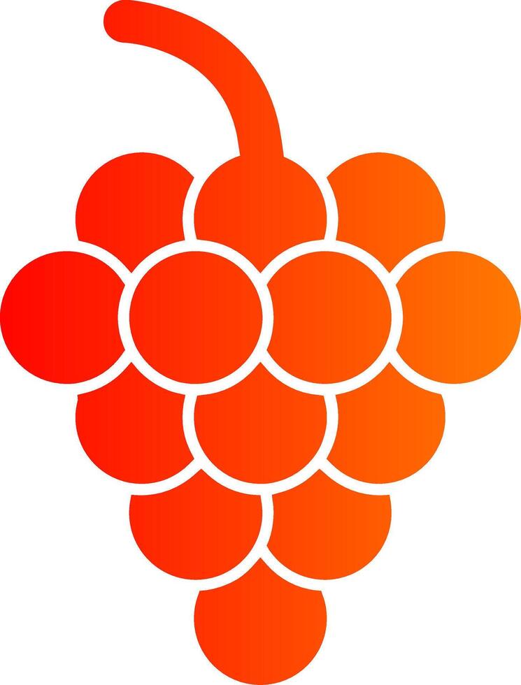 Grapes Colorful Icon vector