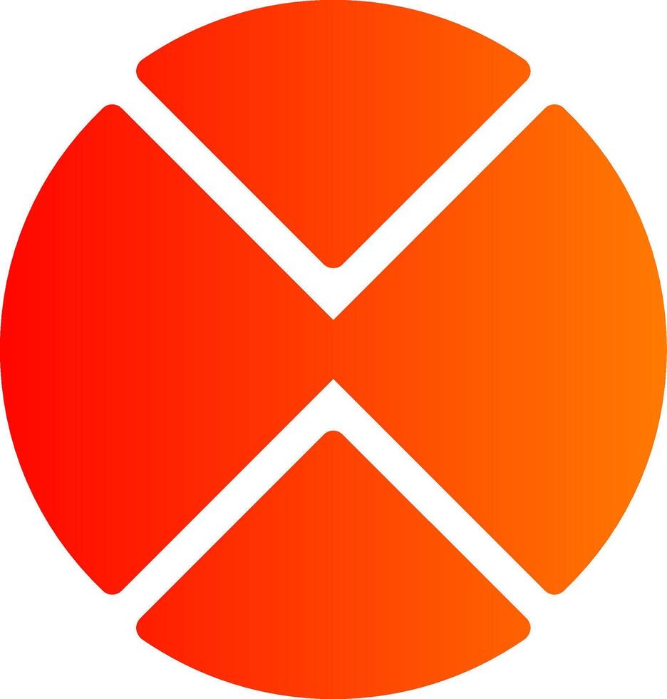 Pie Chart Colorful Icon vector
