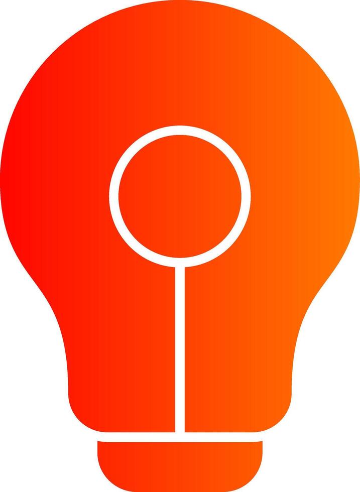 Lightbulb Colorful Icon vector