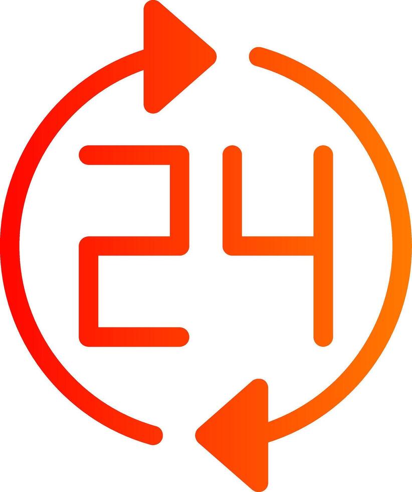 Hours Colorful Icon vector
