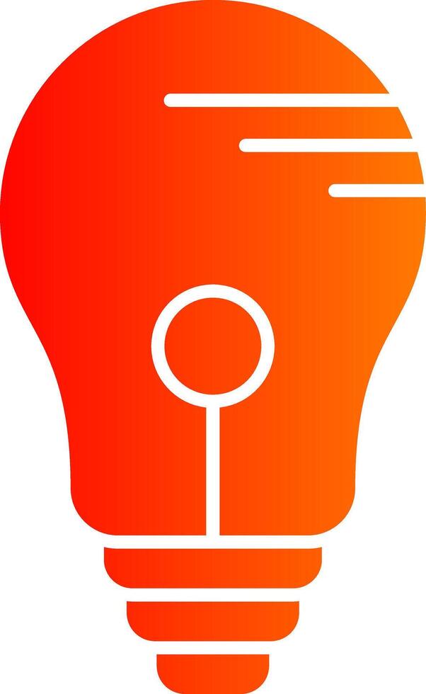 Bulb Colorful Icon vector