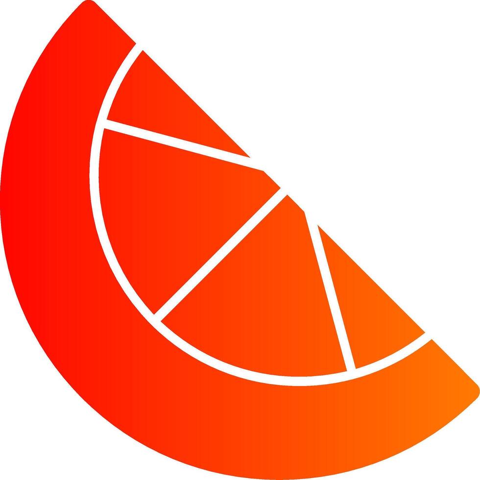Orange Slice Colorful Icon vector