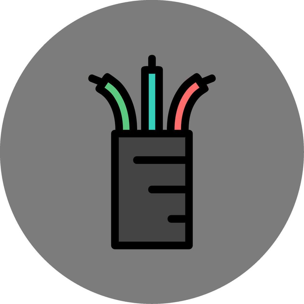 Wires Colorful Icon vector
