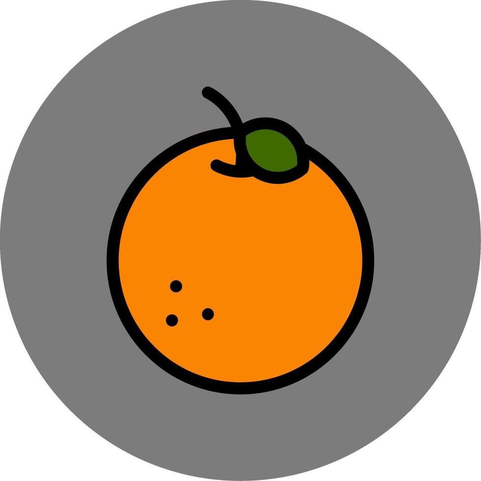 Orange Colorful Icon vector