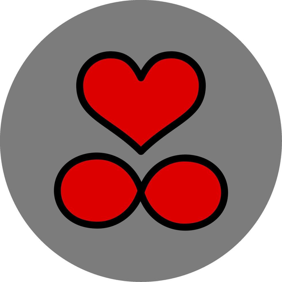Infinite Love Colorful Icon vector