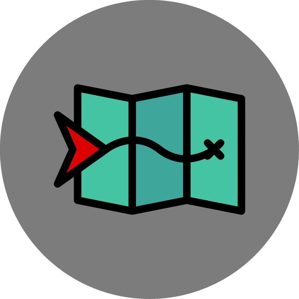 Navigate Colorful Icon vector