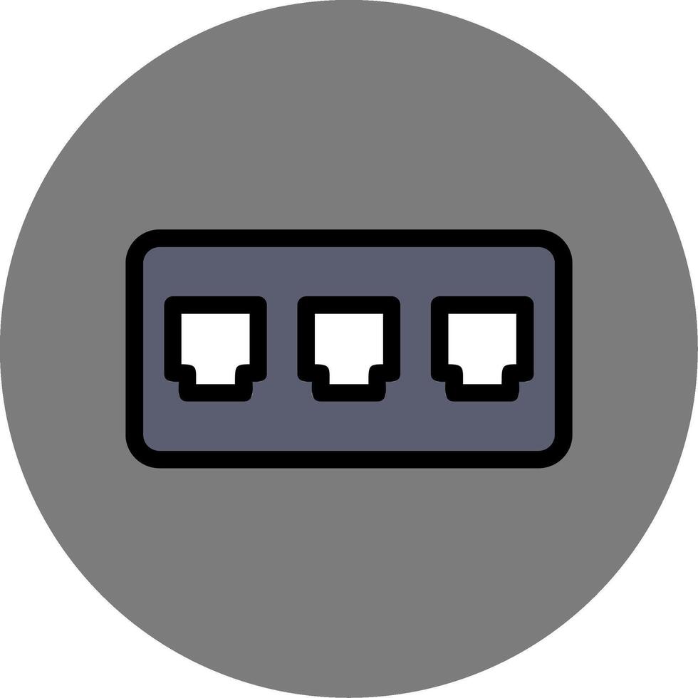 Fuse Box Colorful Icon vector