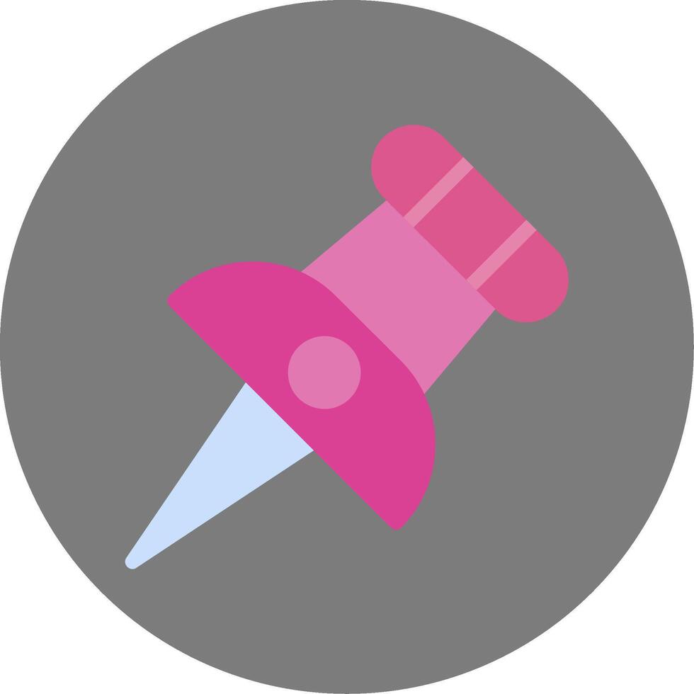 Push Pin Colorful Icon vector