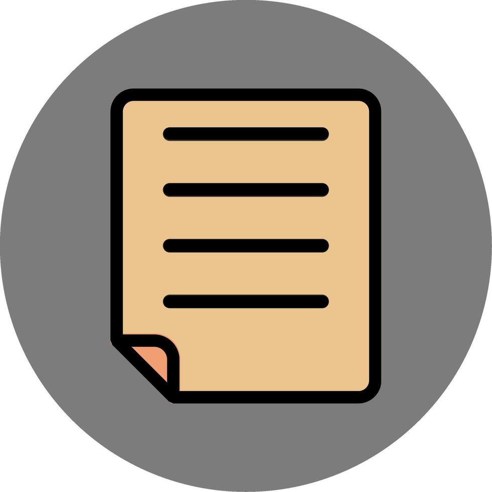 Note Colorful Icon vector
