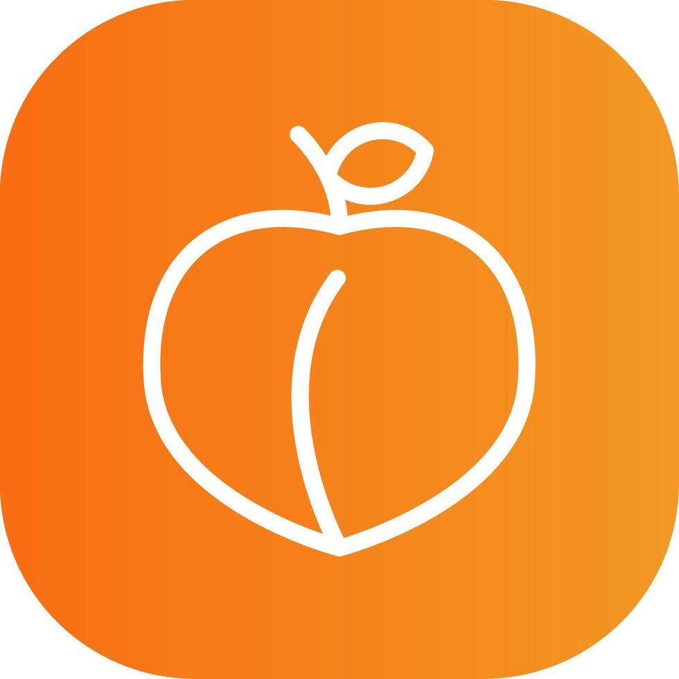 Peach Colorful Icon vector