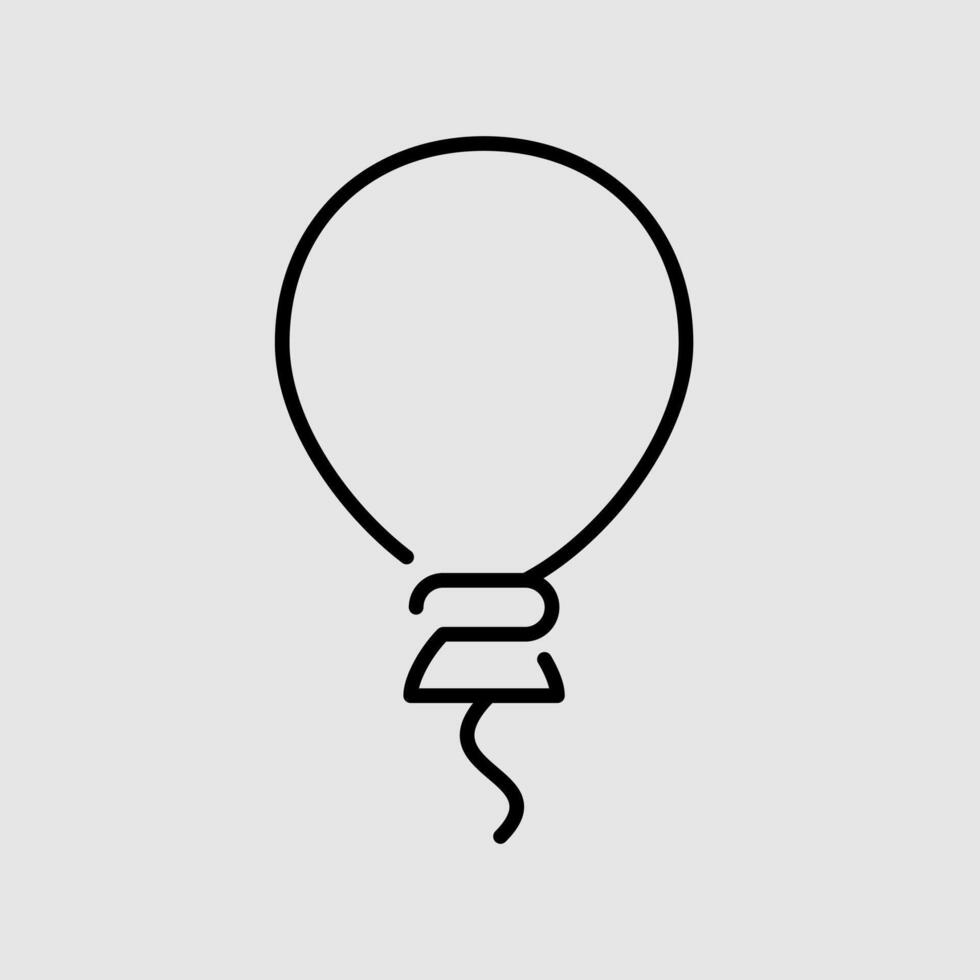 Ballon Birthday Icon vector