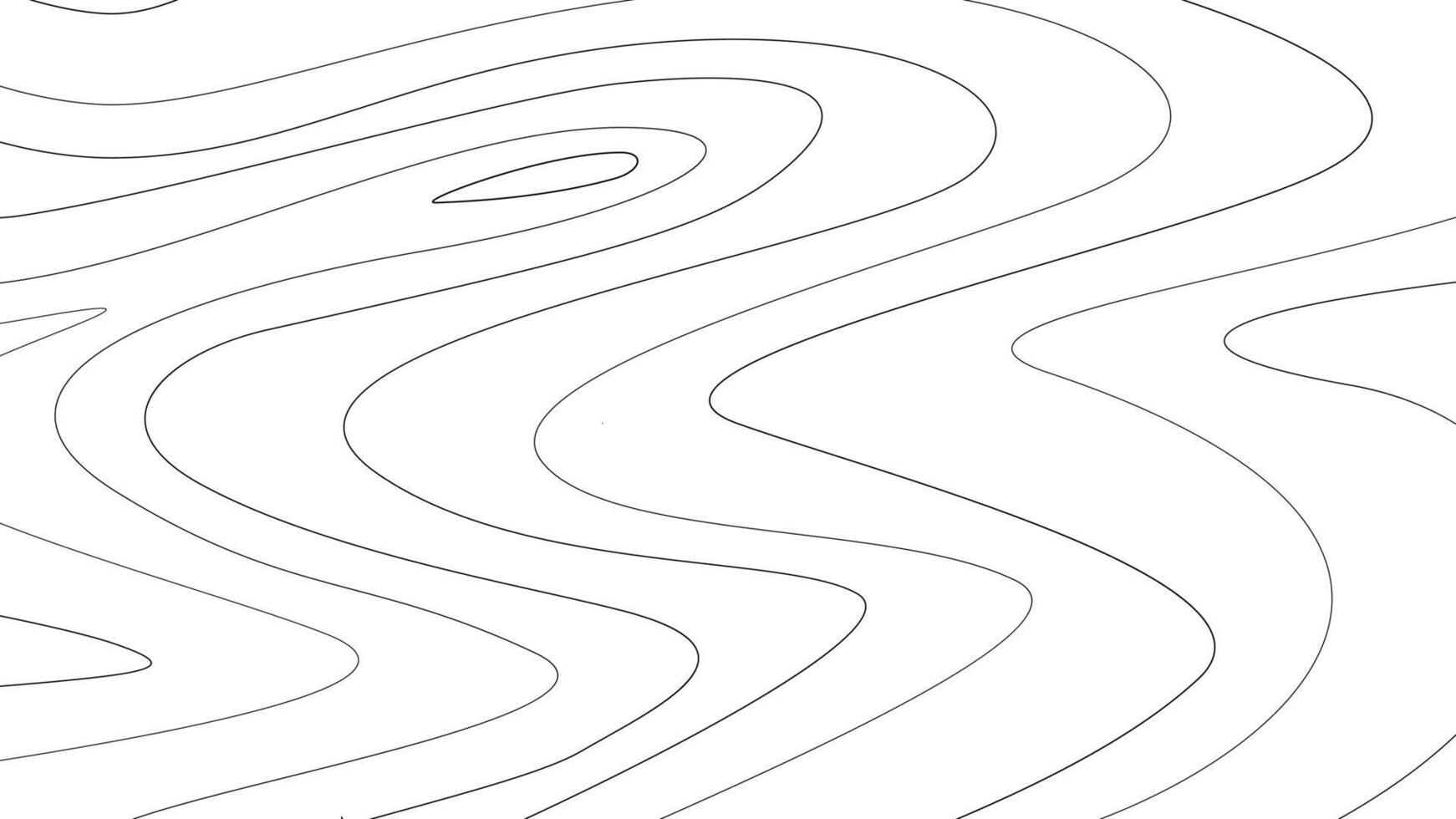 Curved Striped Calm Wave Elegant Background Design. vector