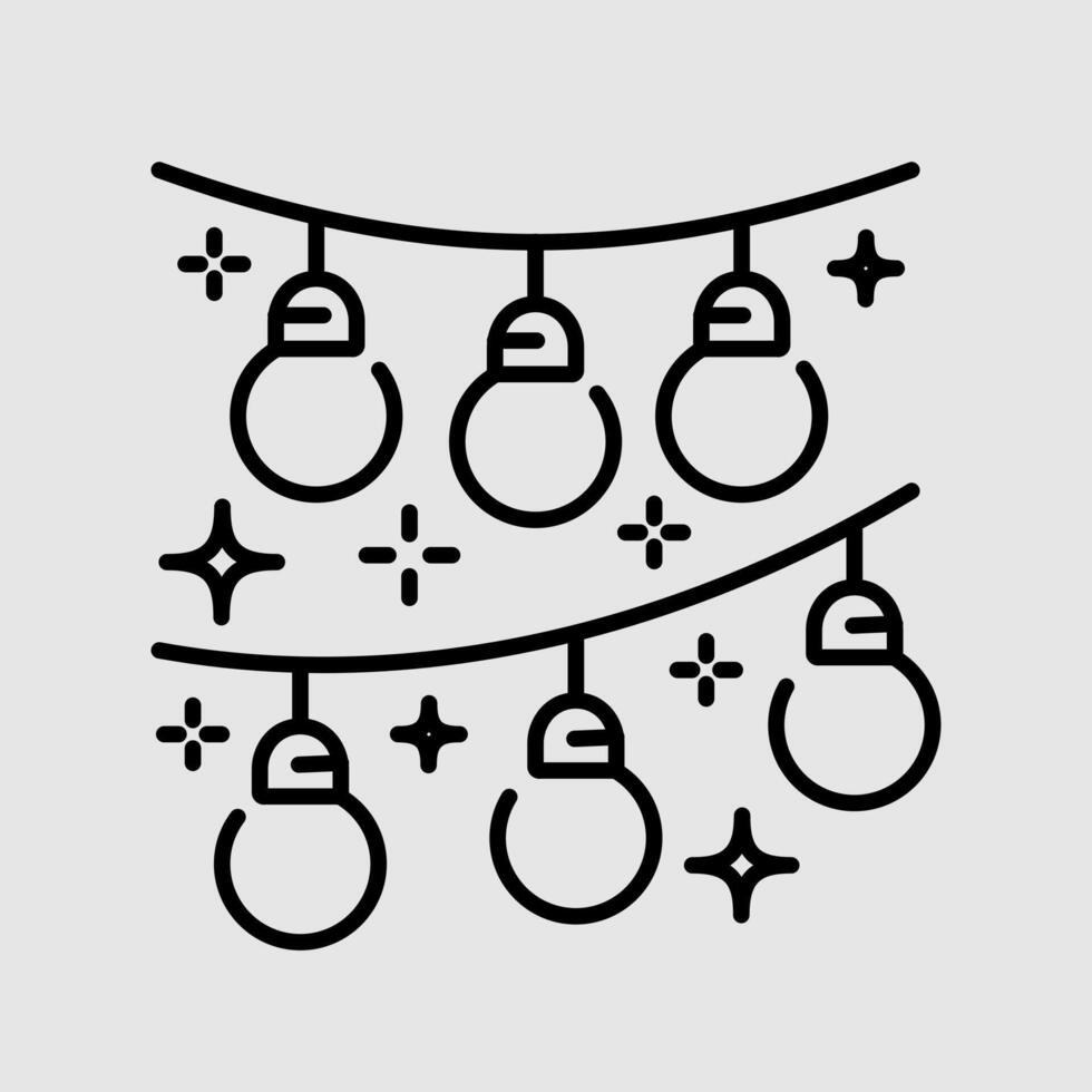 Lights Birthday Icon vector
