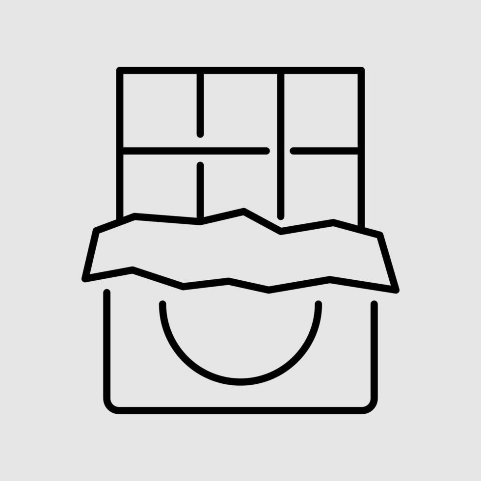 Chocolate Bar Birthday Icon vector