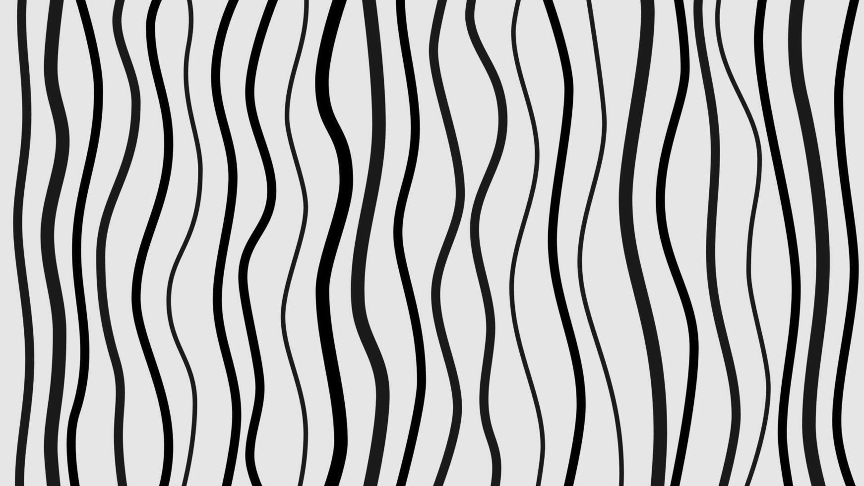 Vertical Thin Black White Wave Background vector