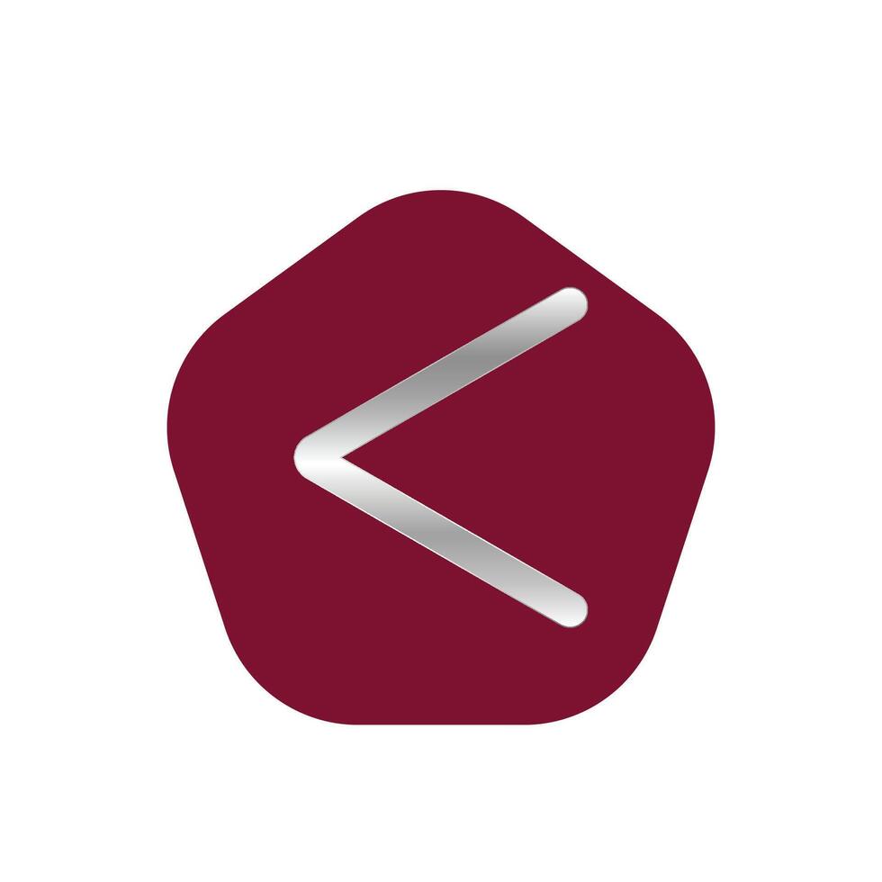 Lower than or less than symbol template vector