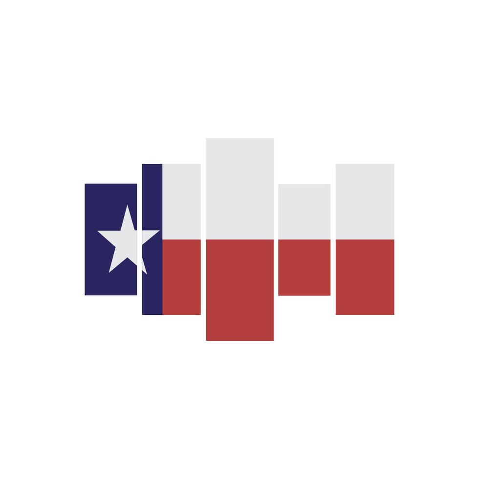 State of Texas flag - United States of America Texas loopable dirty flag vector