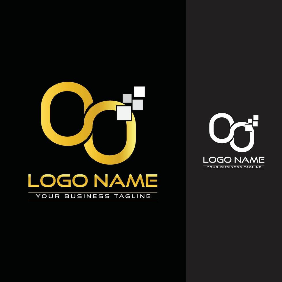 Letter OO logo company name letter vector