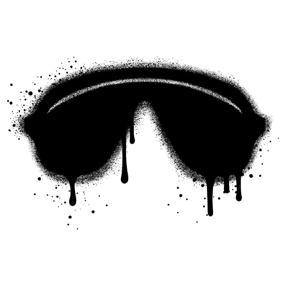 Black Sunglasses graffiti, Hello Summer design element. vector