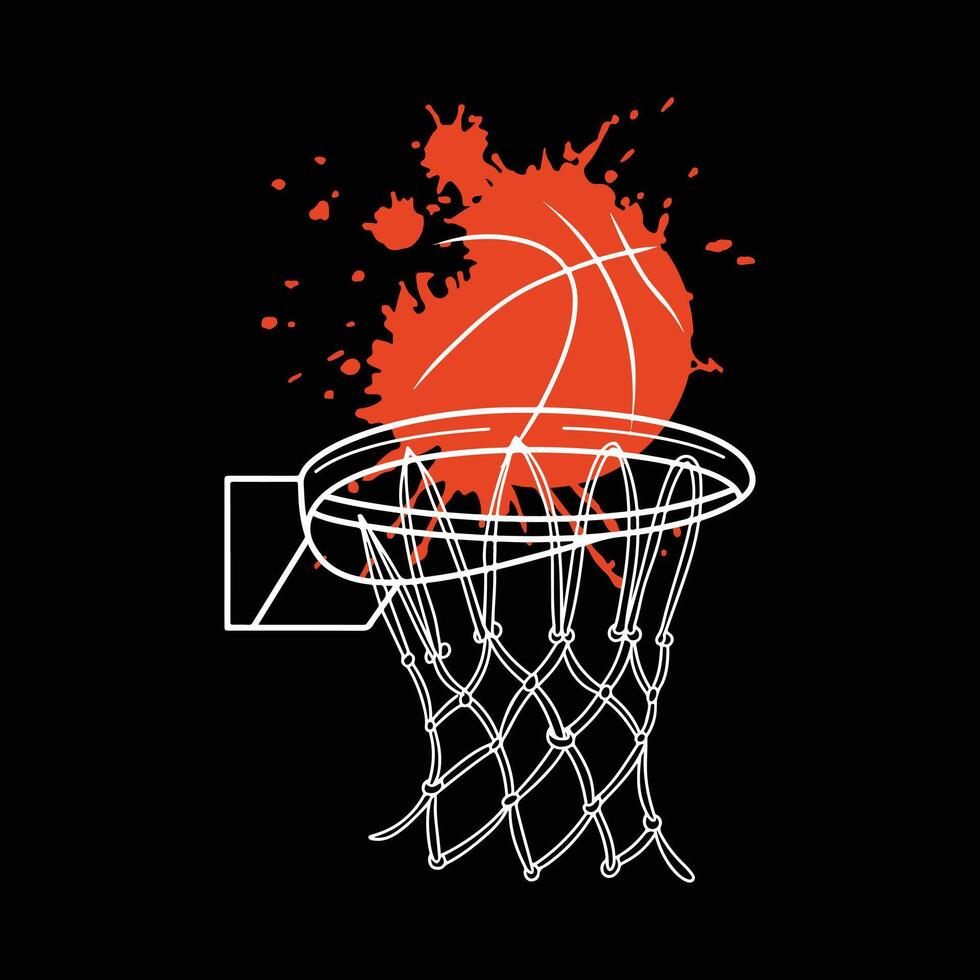 Basketball T Shirt vector