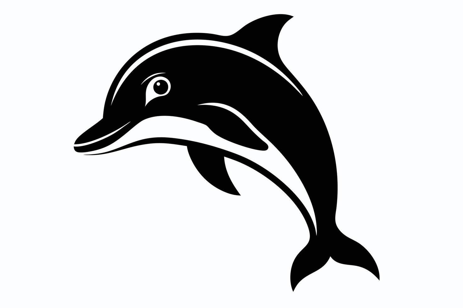 Dolphin Silhouette illustration vector