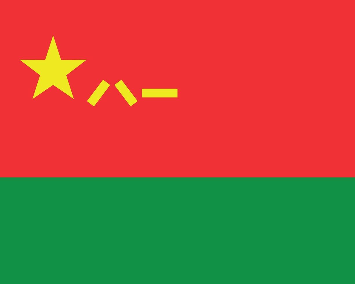 The flag of People's Liberation Army Ground Force, China vector
