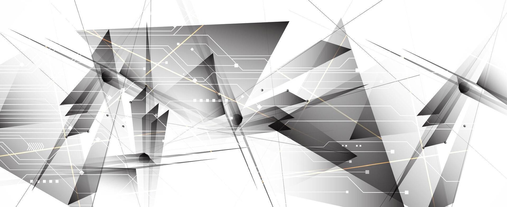 abstract geometric background with lines and triangles vector